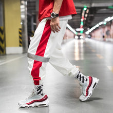 Load image into Gallery viewer, Privathinker Side Stripe Track Jogger Pants Men 2019 Reflective Label Track Harem Pants Homme Streetwear Male HipHop